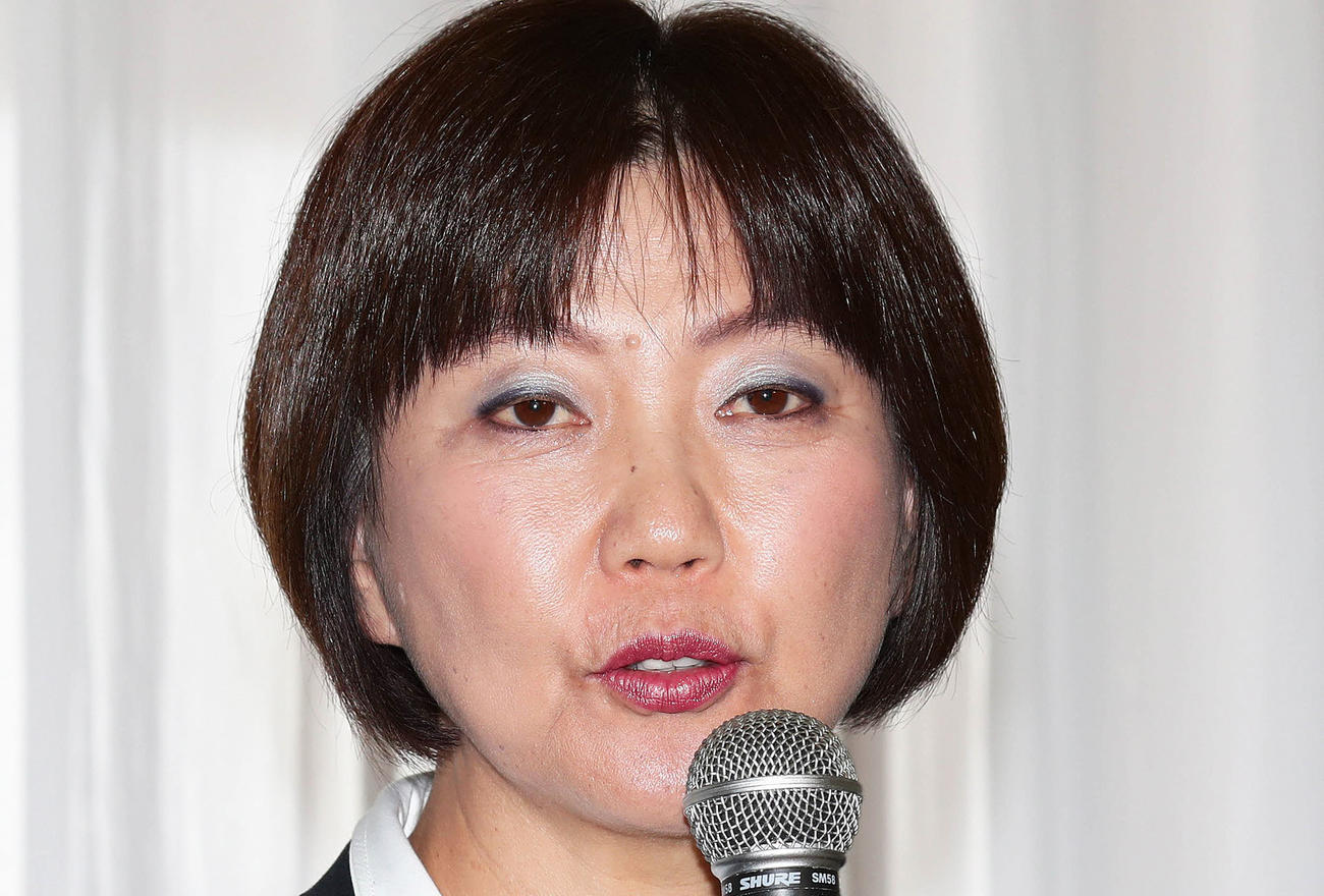 日本女子プロゴルフ協会の小林浩美会長（2019年2月25日撮影）