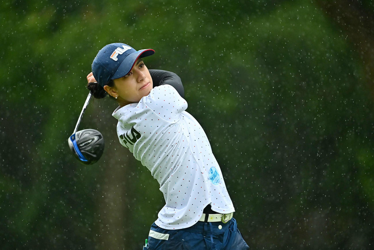 11番でティーショットを放つスタイヤーノ（Getty　Images／JLPGA提供）