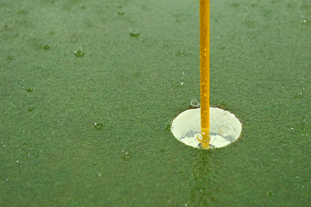 降雨によるコースコンディション不良のため、最終日は29日に順延となった（Getty　Images／JLPGA提供）