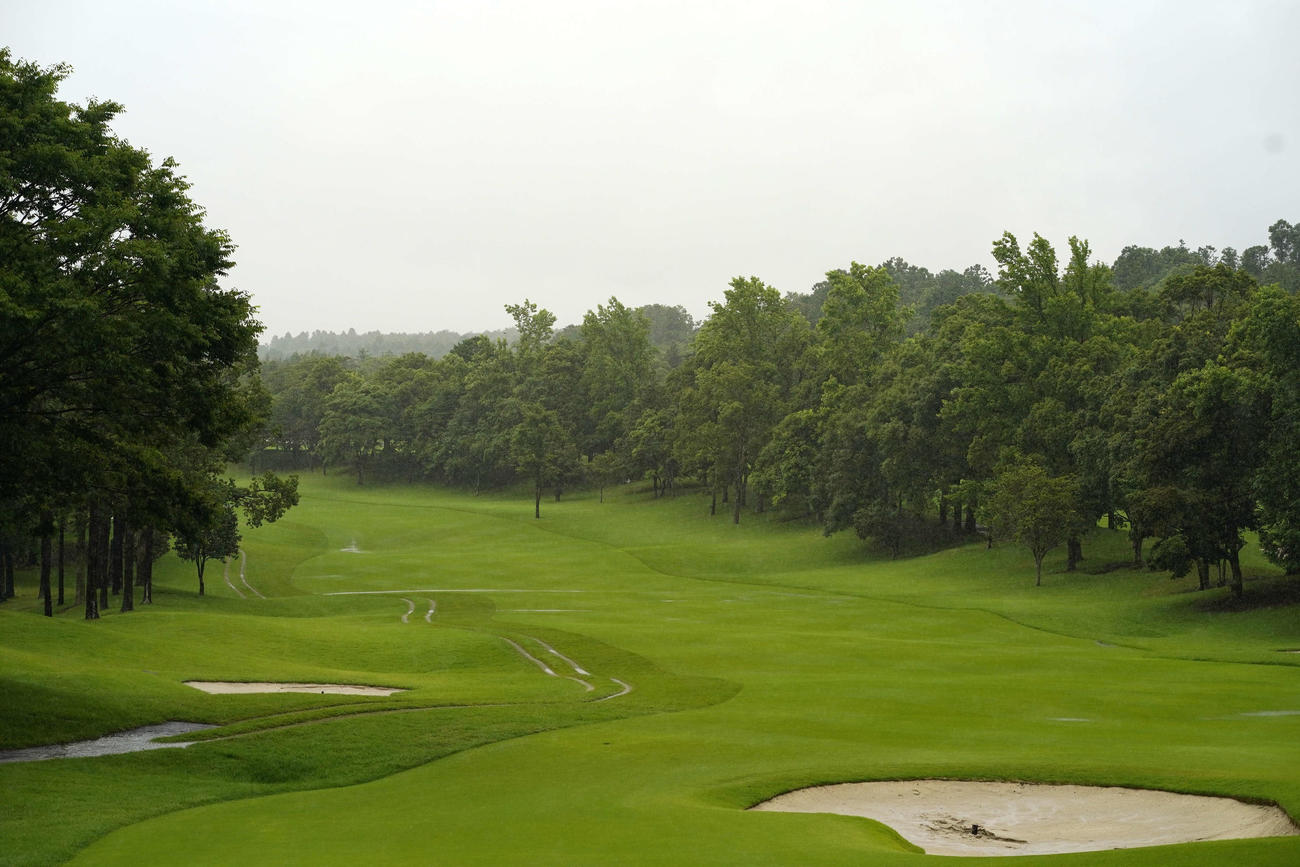 降雨によるコースコンディション不良のため、最終日は29日に順延となった（Getty　Images／JLPGA提供）