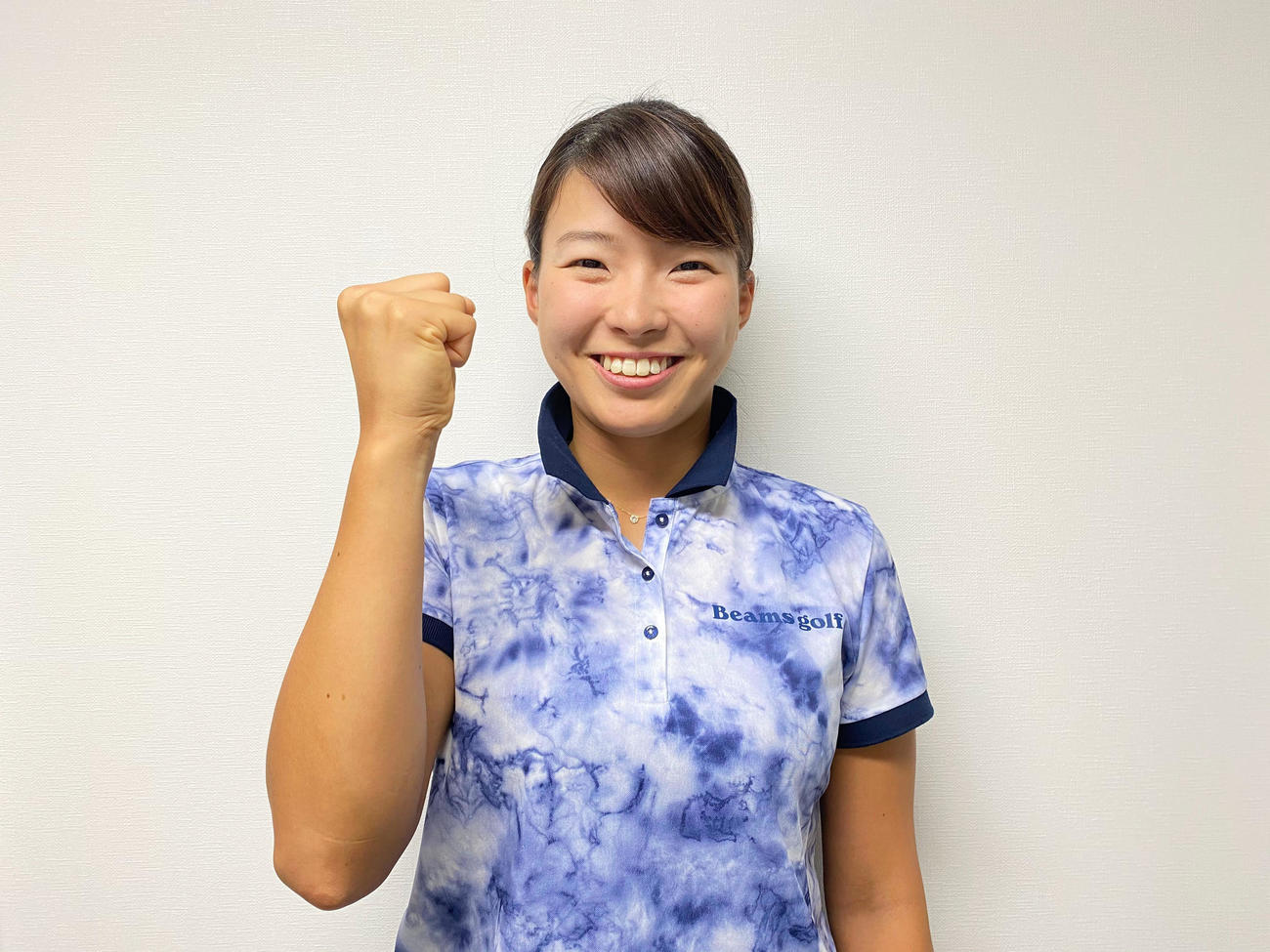 欧米遠征へ意気込む（日本女子プロゴルフ協会提供）