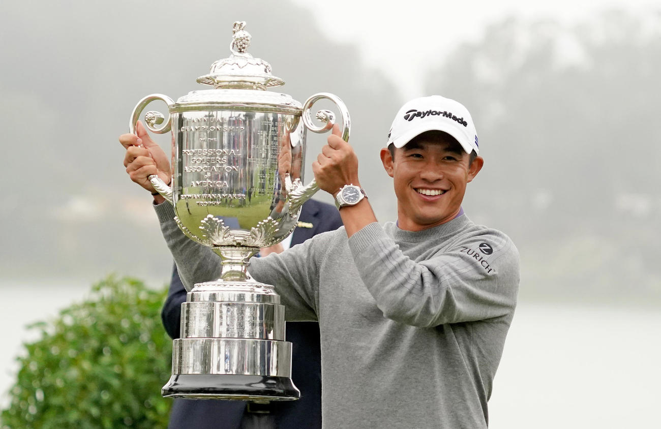 メジャー初優勝を果たしたコリン・モリカワ（ロイター）