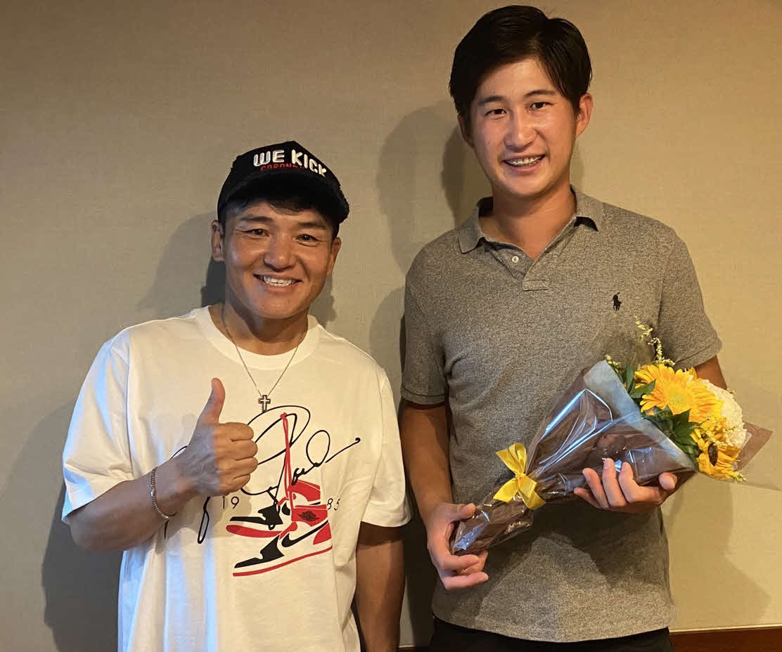 TOKYO　FM「英語のアルク　presents丸山茂樹のMOVINGSATURDAY」9月26日、10月3日放送分で共演した丸山（左）と星野