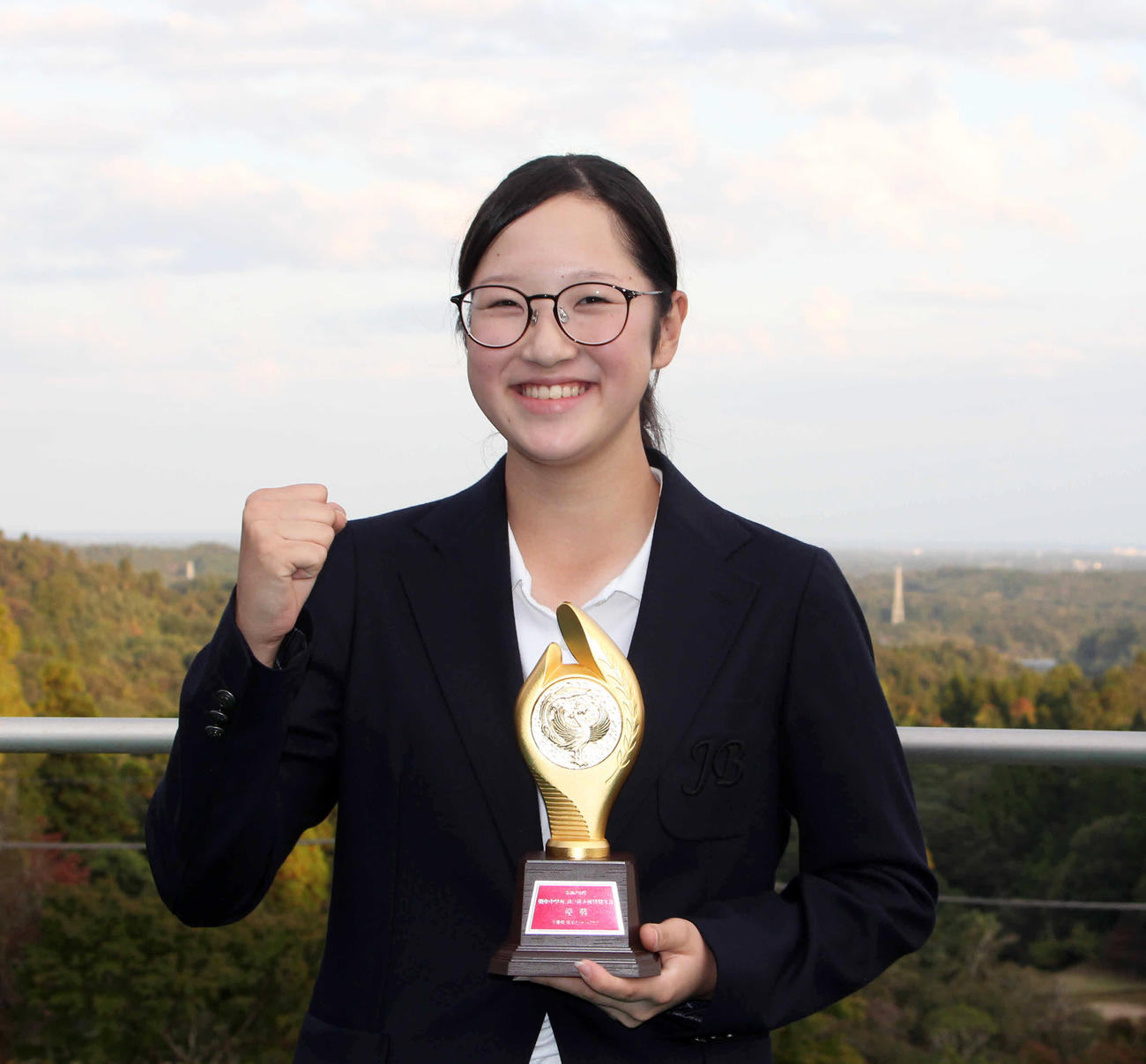 個人の部で優勝した松原柊亜（撮影・荒木俊晴）