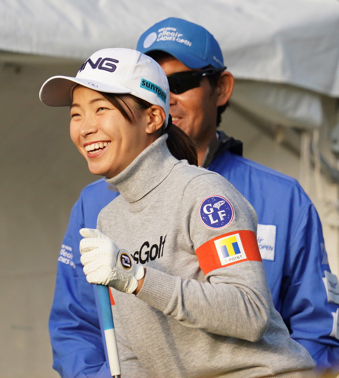 大王製紙エリエールレディース第3日　スタート準備する渋野日向子（撮影・清水貴仁）