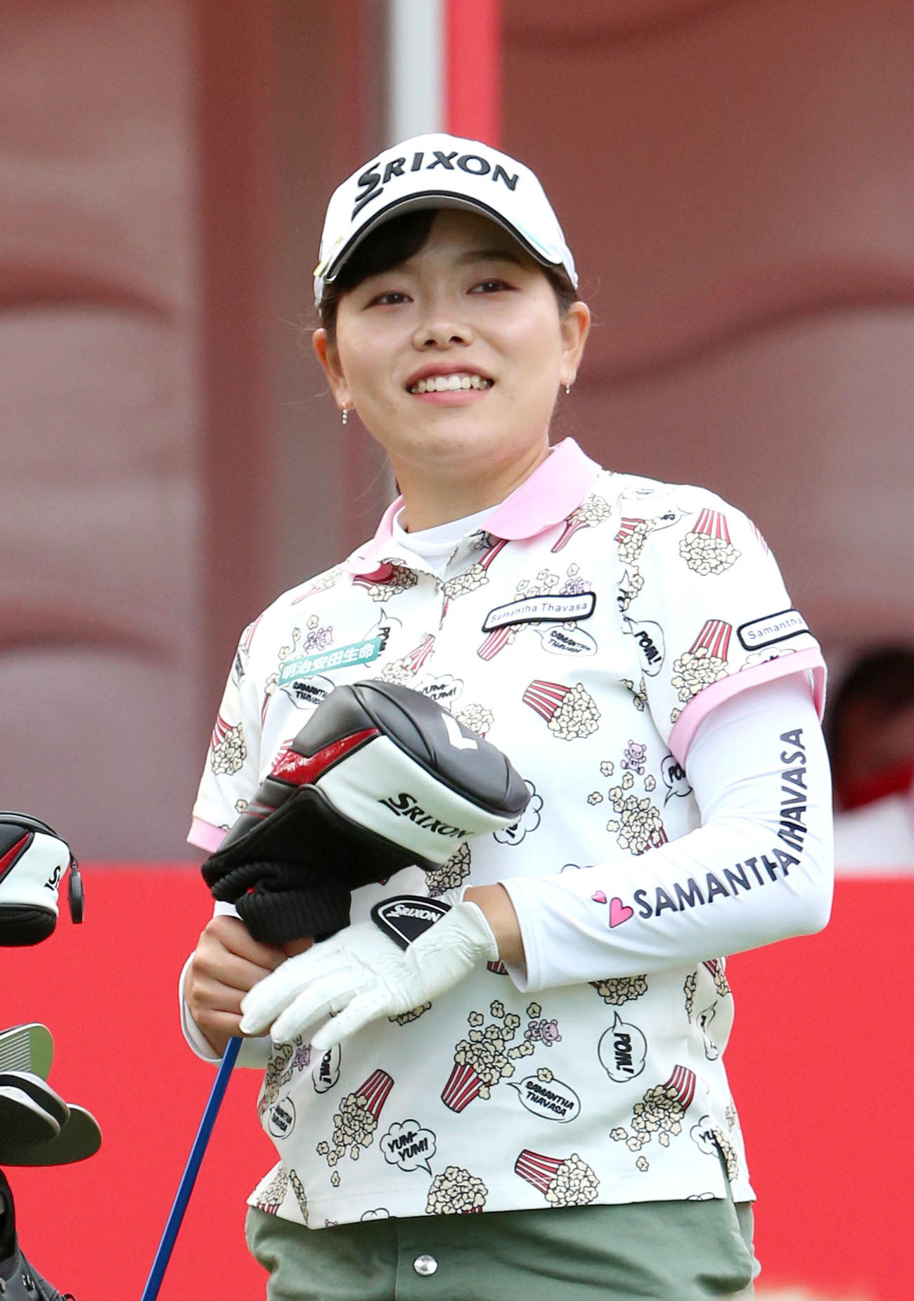 1番、スタートの準備をする勝みなみ（撮影・上山淳一）