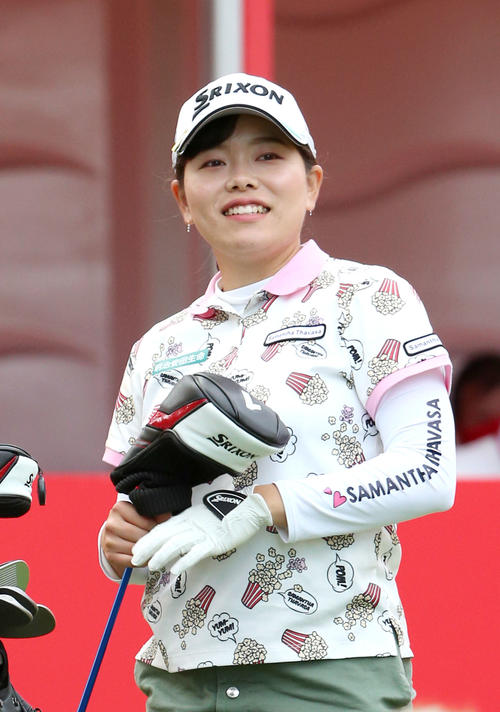 1番、スタートの準備をする勝みなみ（撮影・上山淳一）