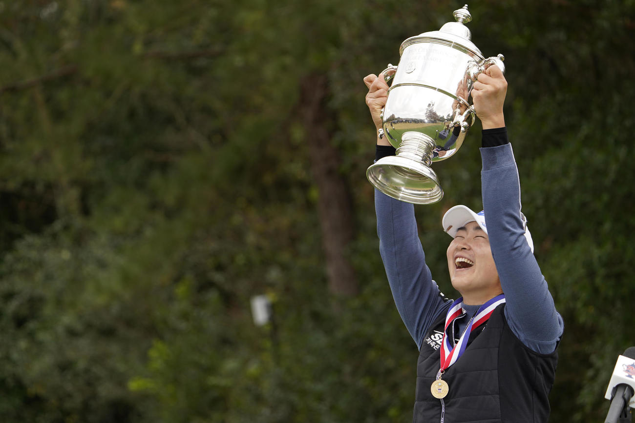 全米女子オープン初出場で初優勝した金阿林（AP）