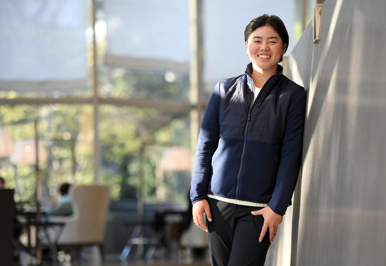賞金ランキングトップの女子プロゴルファー笹生優花。20歳を迎える今年は「自分らしく」を大切にさらなる飛躍を誓う（撮影・たえ見朱実）