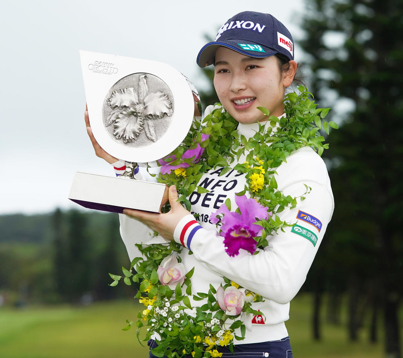 通算14アンダーで今年初戦を制した小祝さくら（撮影・清水貴仁）