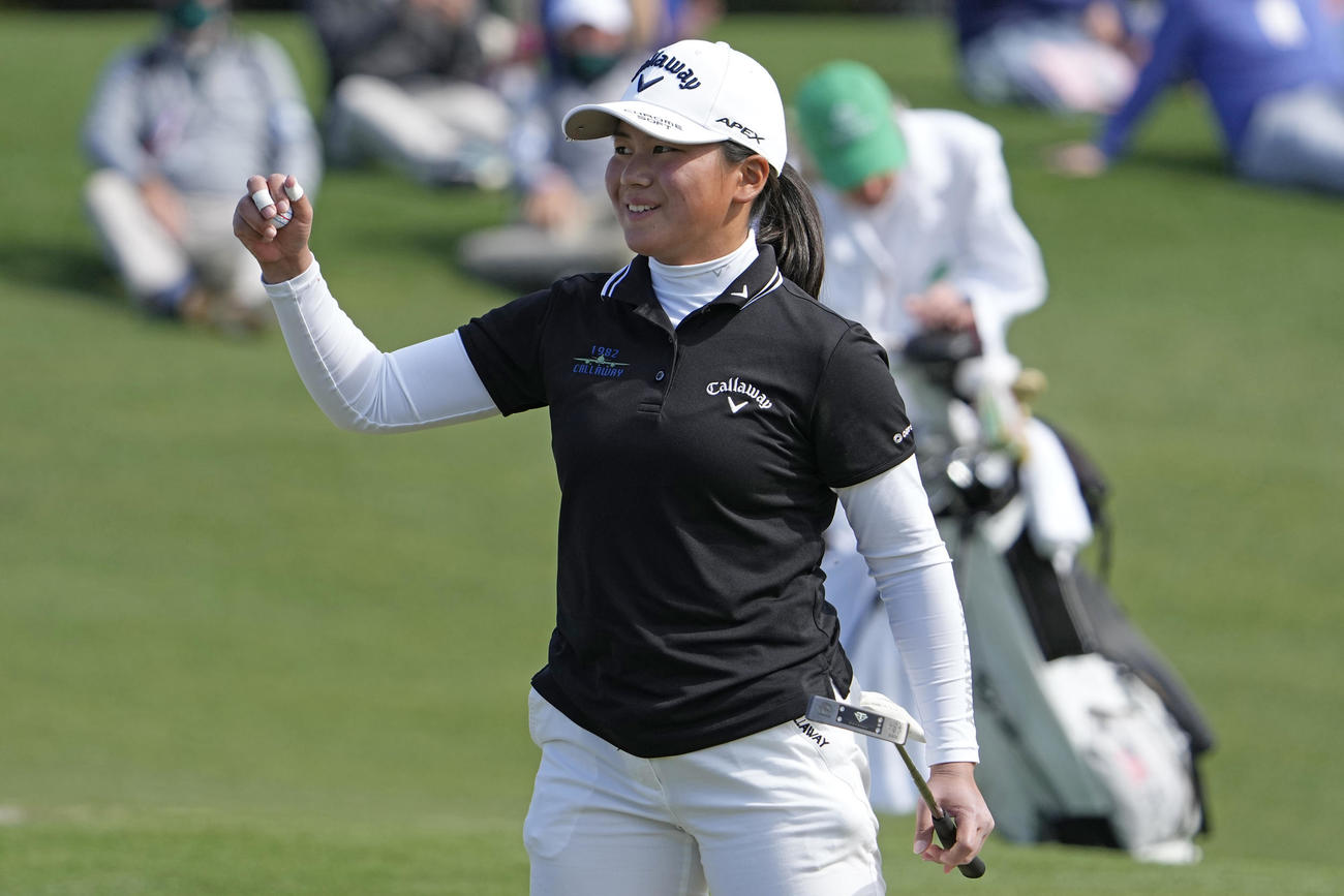 オーガスタ・ナショナル女子アマチュア選手権　初優勝した梶谷翼（AP）