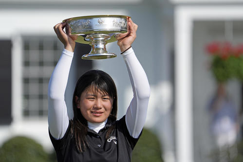 梶谷翼 オーガスタ女子アマ初優勝にウッズも祝福 ゴルフ 日刊スポーツ