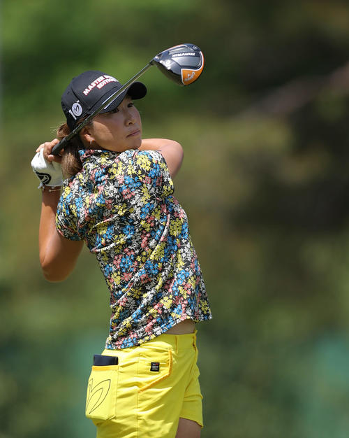 3番、ティーショットを放つ木戸（撮影・河田真司）