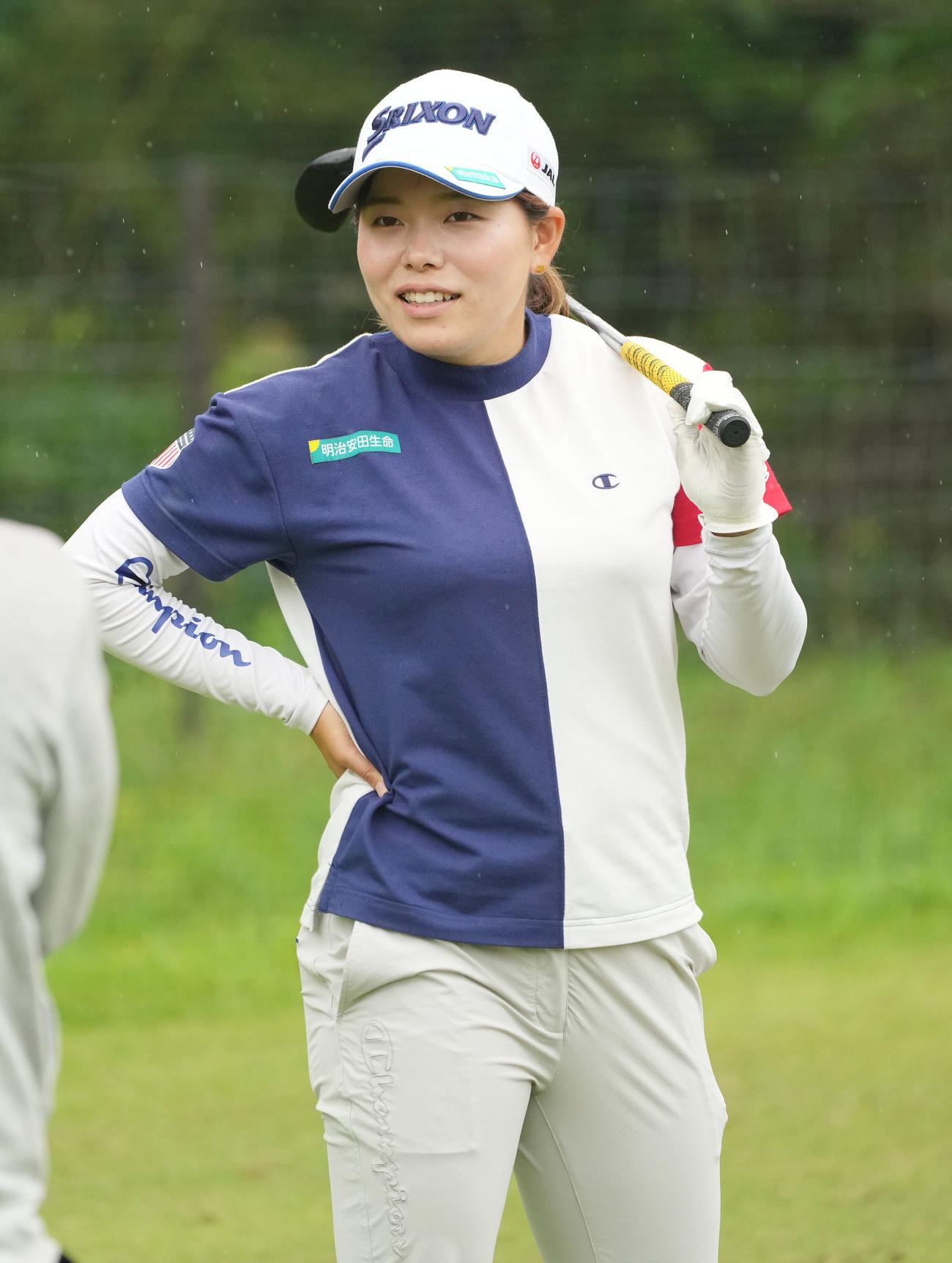 明日の大会初日に向け調整する勝みなみ（撮影・森本幸一）