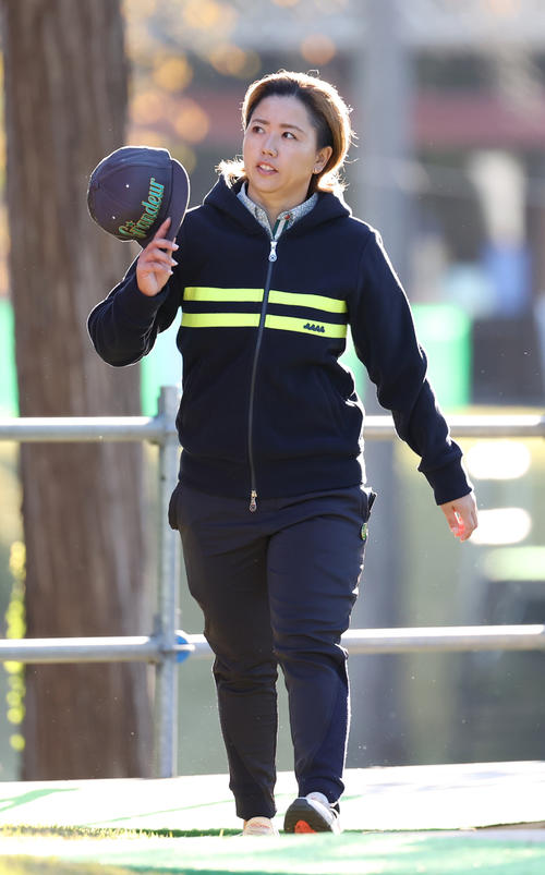 1番、スタートに向かう山城（撮影・河野匠）