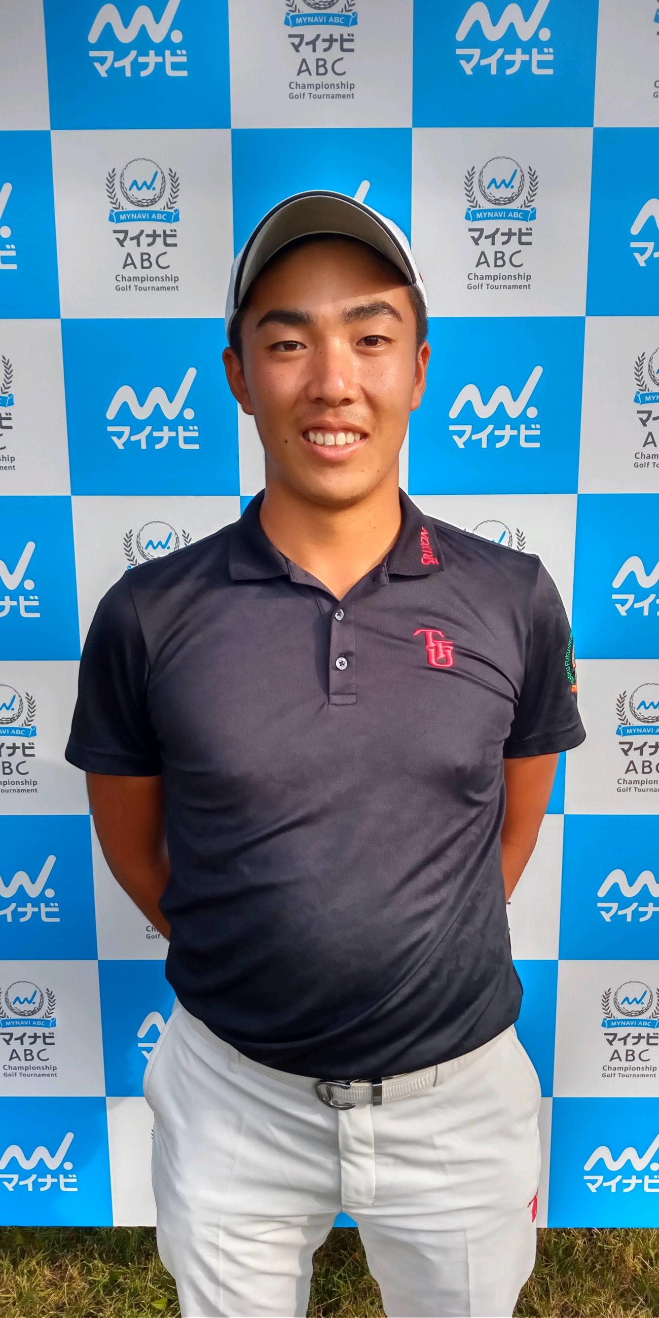 マンデー予選会をトップ通過した20年日本オープンローアマの杉原大河（撮影・加藤裕一）