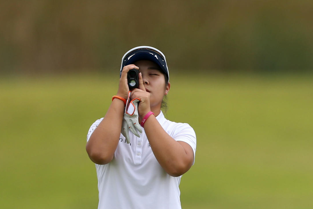 14年アジア大会で距離測定器を使う李昭英