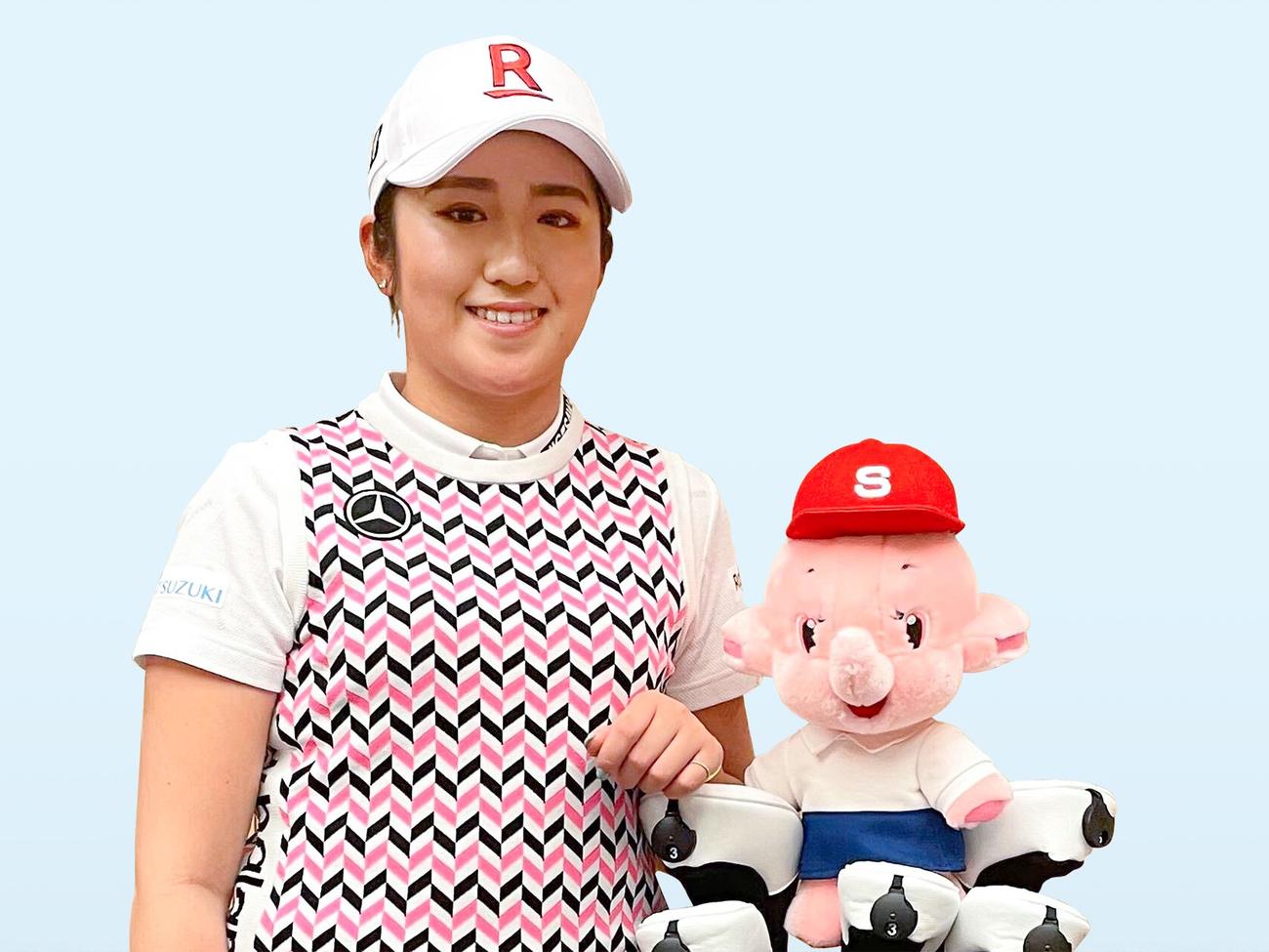 佐藤製薬とスポンサー契約を結んだ稲見萌寧