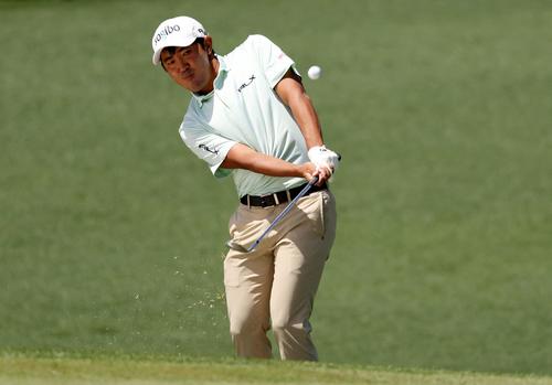 2番でアプローチをする金谷拓実（ロイター）