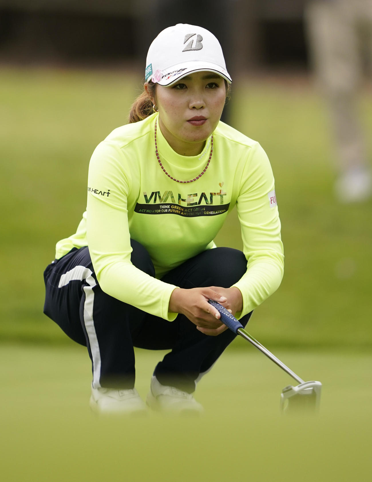 12番、ラインを読む古江彩佳（AP）