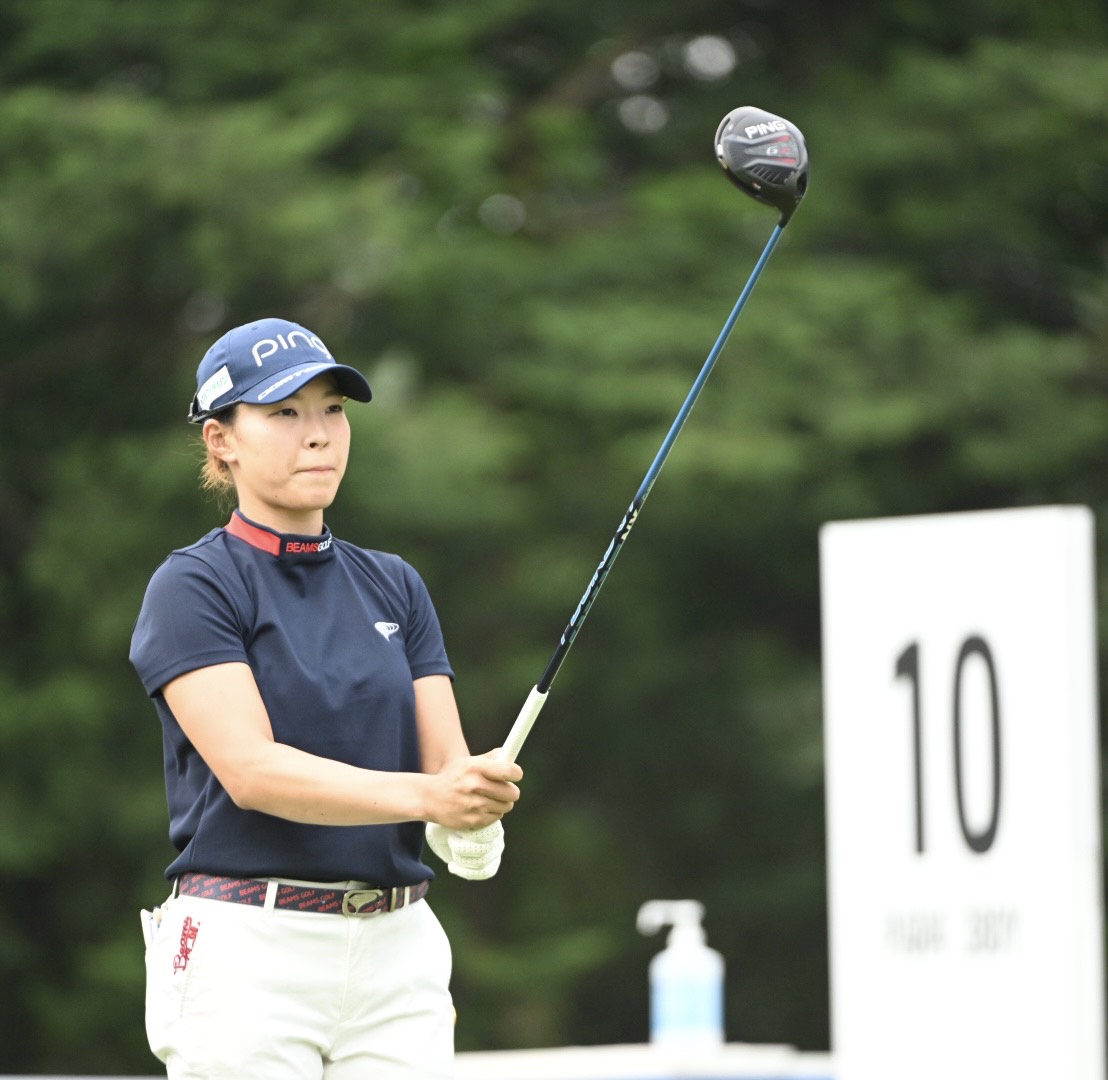プロ・アマトーナメントに臨む渋野日向子（撮影・滝沢徹郎）