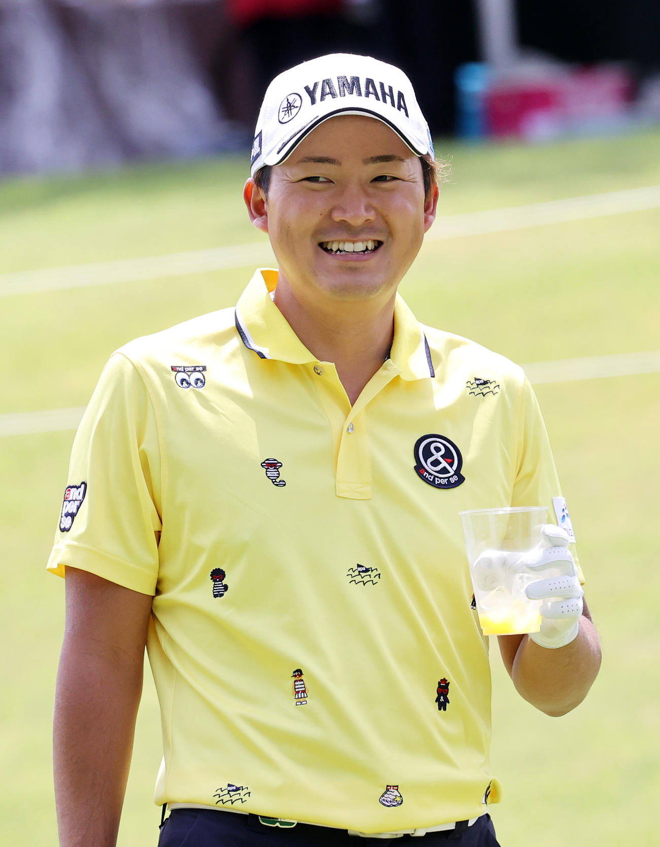 笑顔を見せる今平（撮影・鈴木正人）