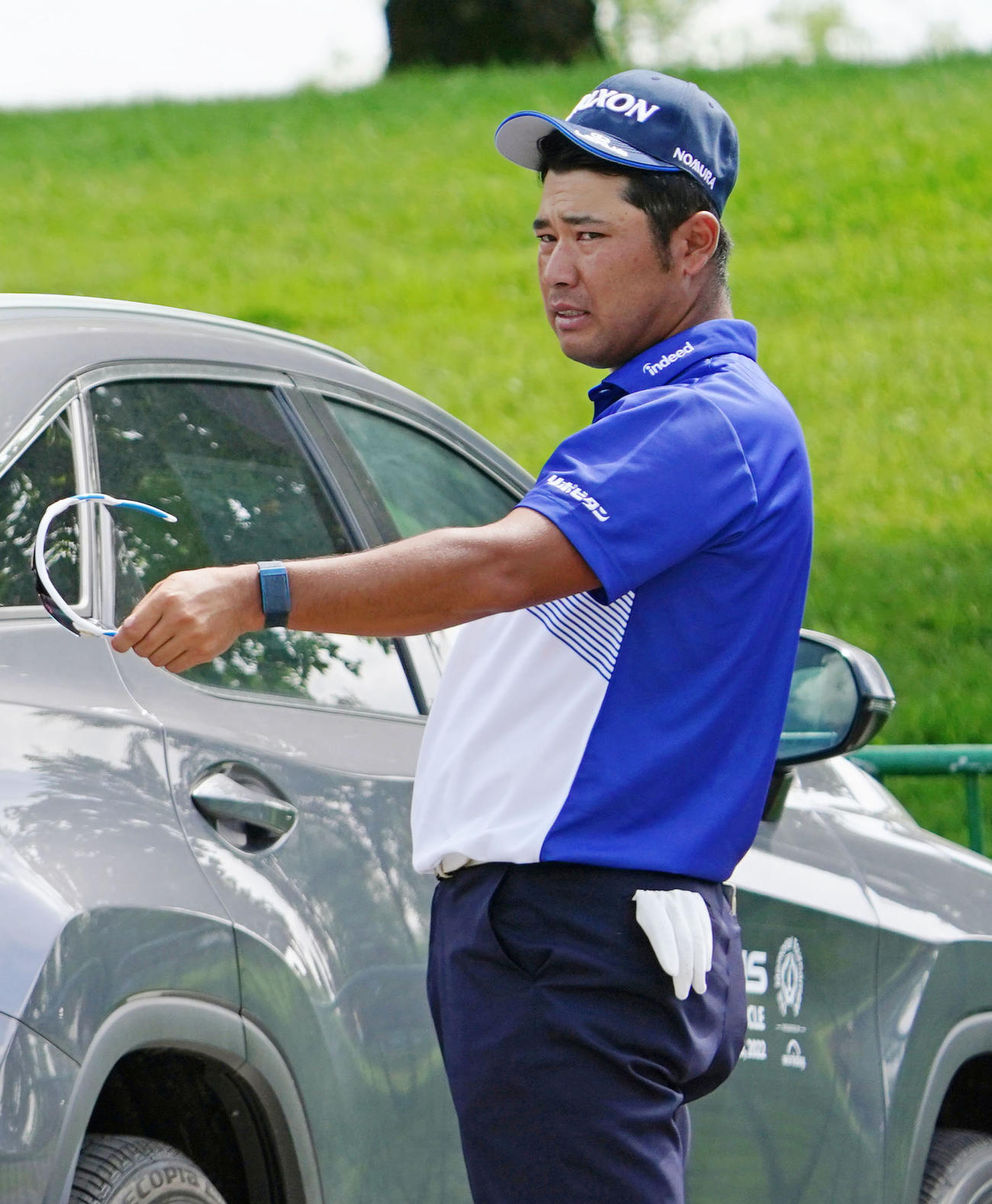 第1ラウンドで失格となり、さえない表情の松山英樹（共同）