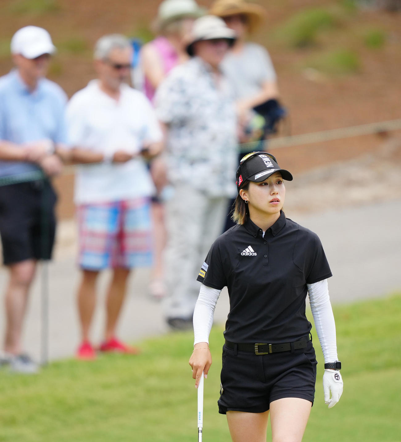 6番に臨む識西（撮影・江口和貴）