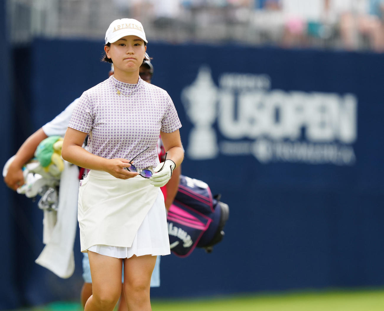 1番に臨むアマチュアの伊藤（撮影・江口和貴）