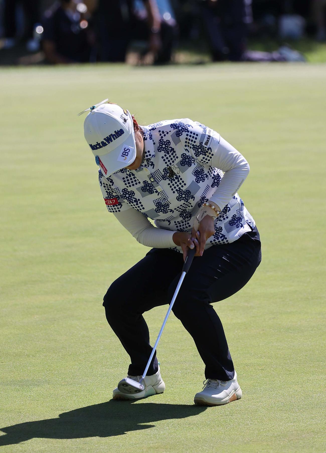 18番、藤田さいきはパーパットが外れ優勝を逃す（撮影・上田博志）