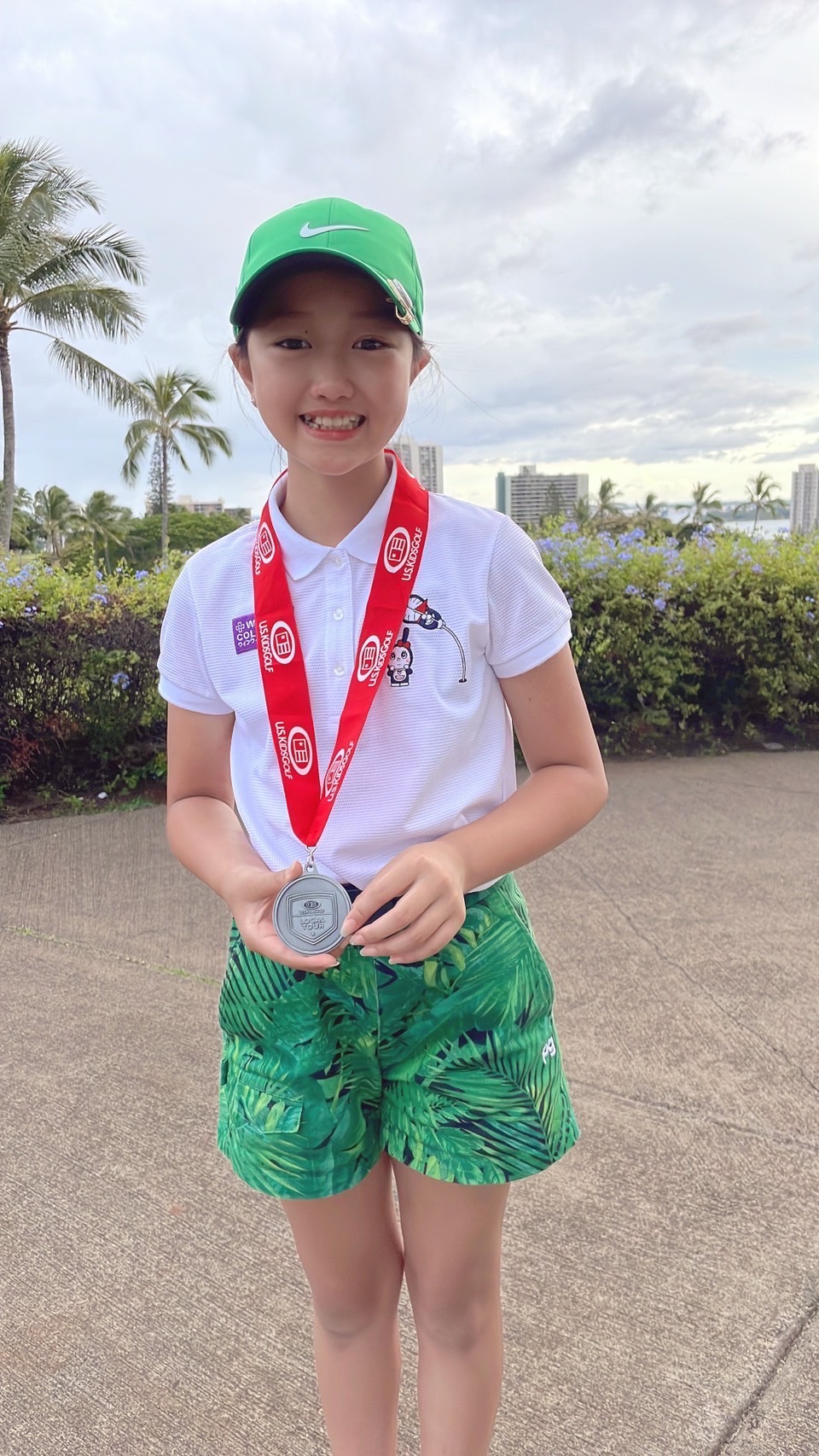 ハワイで初めてのゴルフ大会に出場して2位だった三浦由楽さん