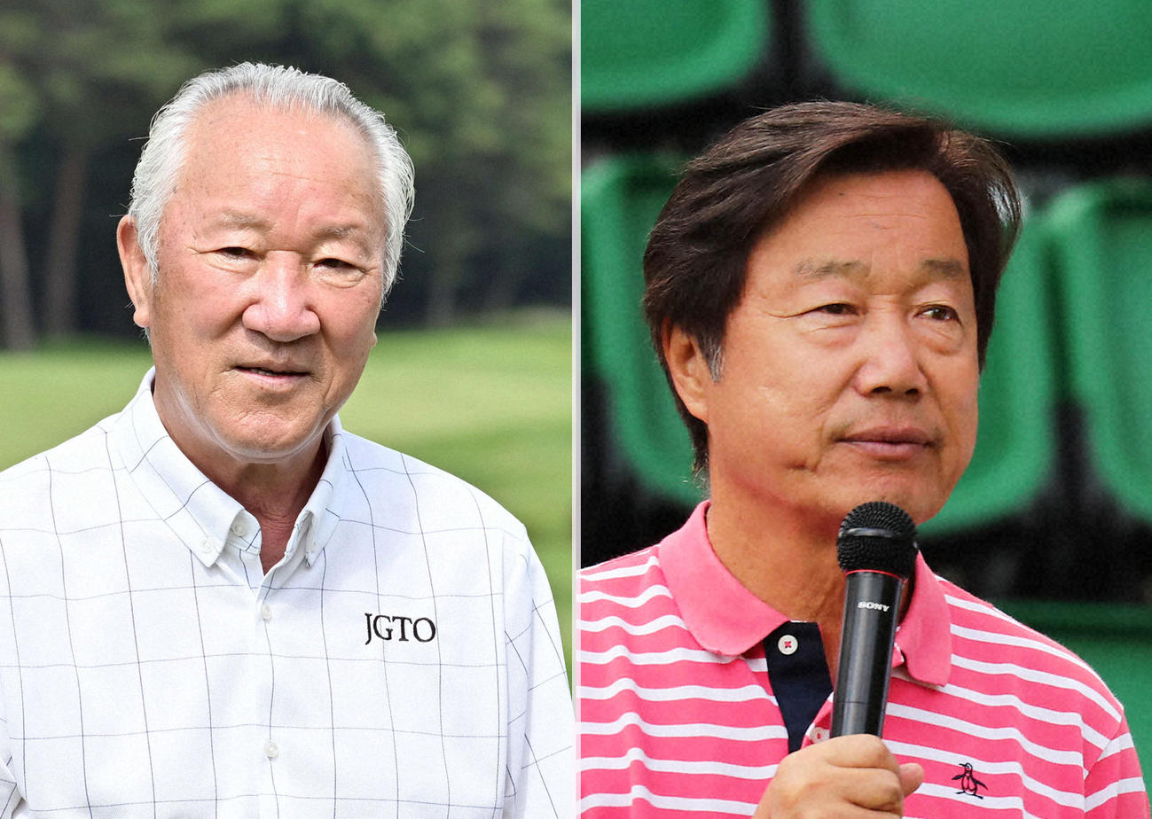 青木功氏（左）と戸張捷キャスター