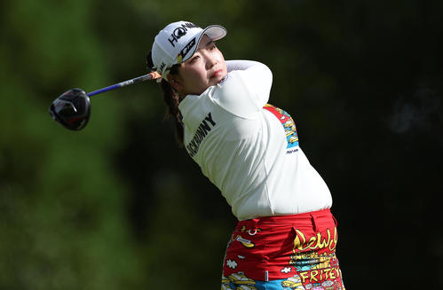 2番、ティーショットを放つ後藤（撮影・前田充）