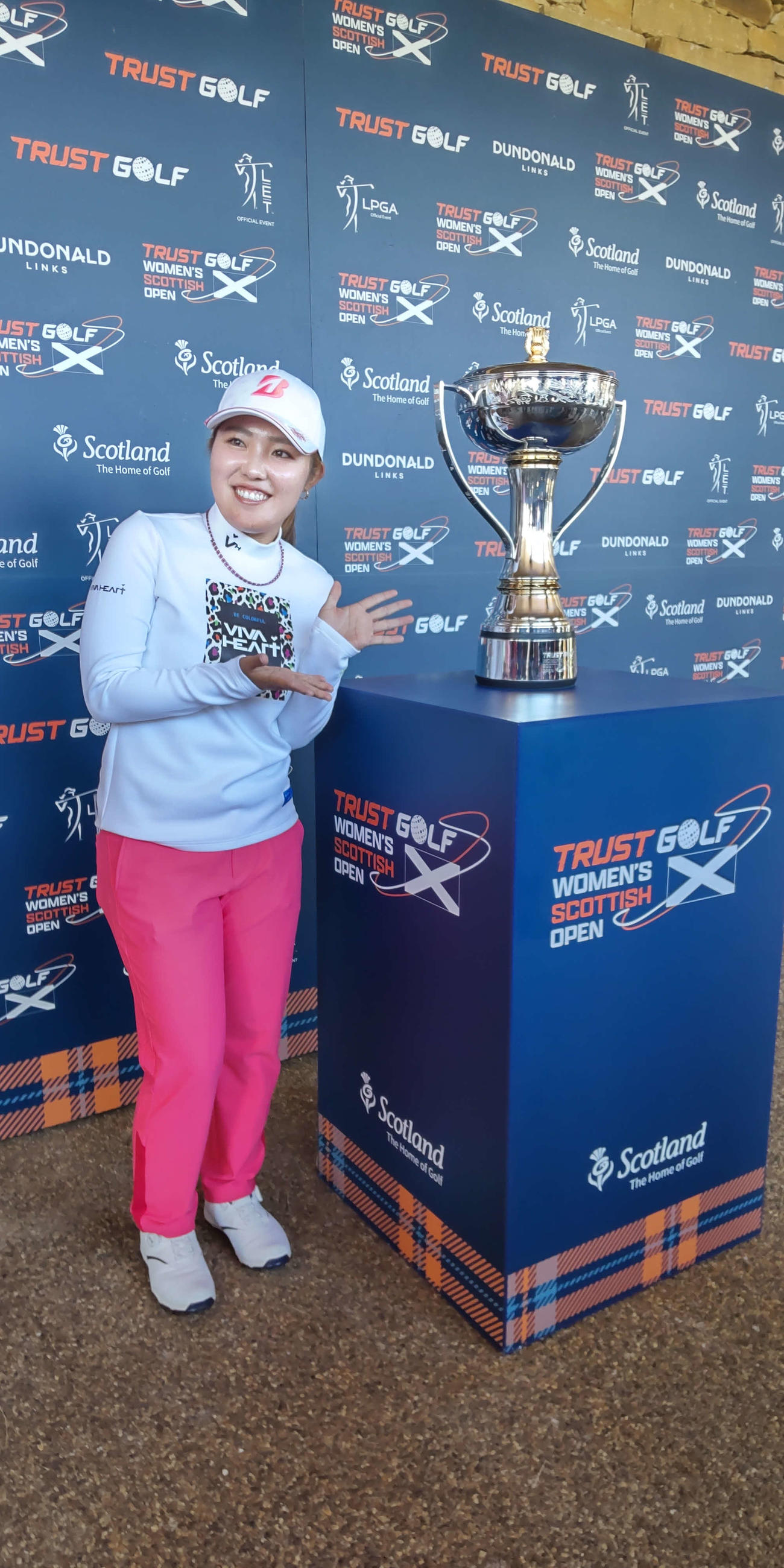 米ツアー初優勝を飾った古江彩佳（撮影・近藤由美子）