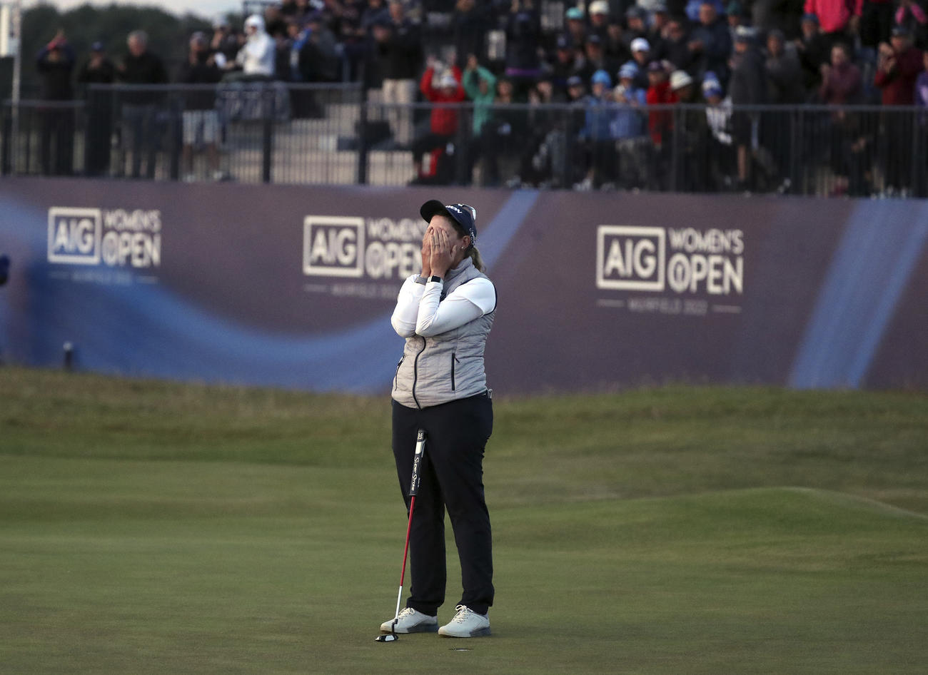 AIG全英女子オープン　メジャー大会で米ツアー初優勝を飾ったアシュリー・ブハイ（AP）