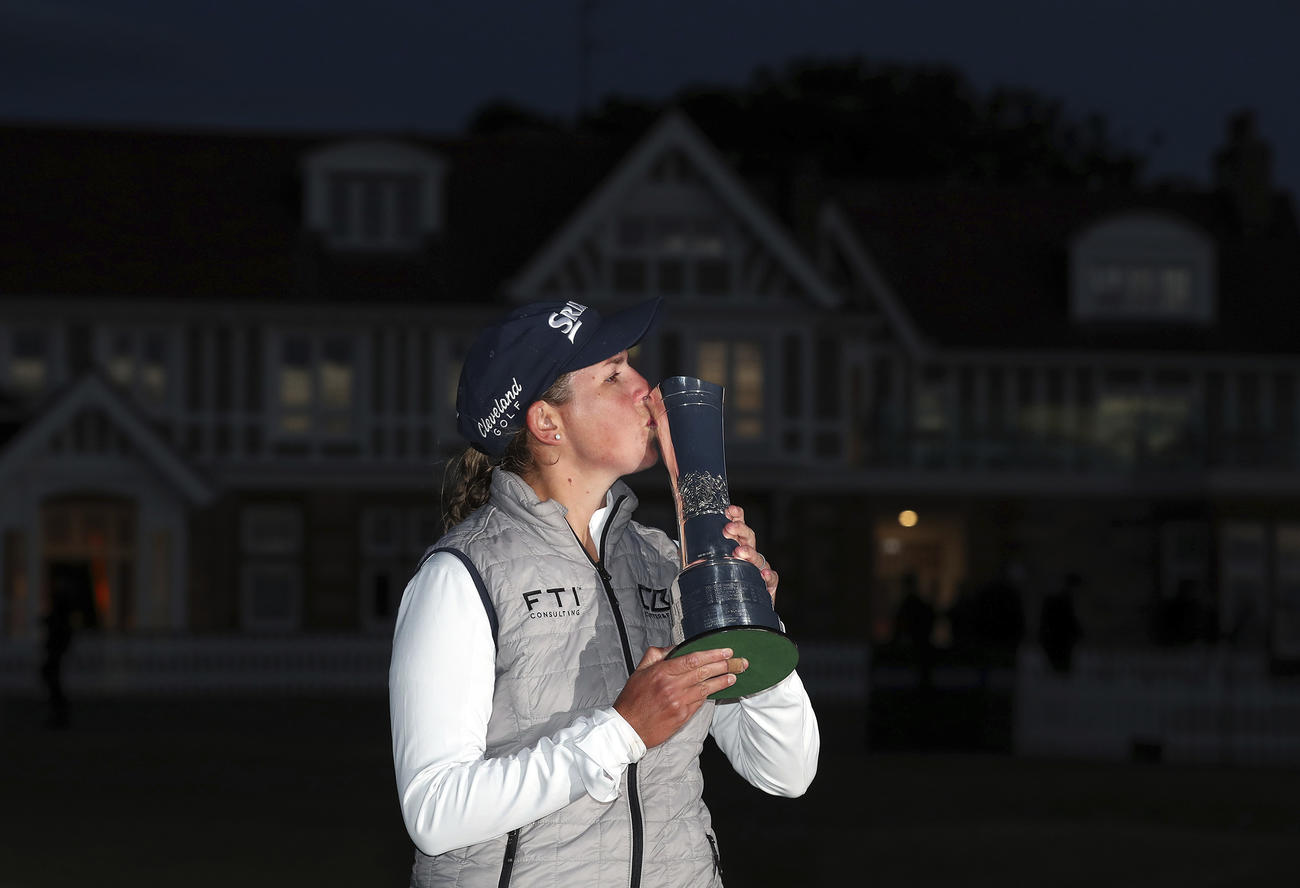 AIG全英女子オープン　メジャー大会で米ツアー初優勝を飾ったアシュリー・ブハイ（AP）