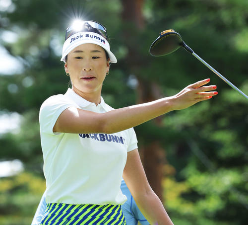 プロアマ戦に臨む木戸（撮影・河田真司）