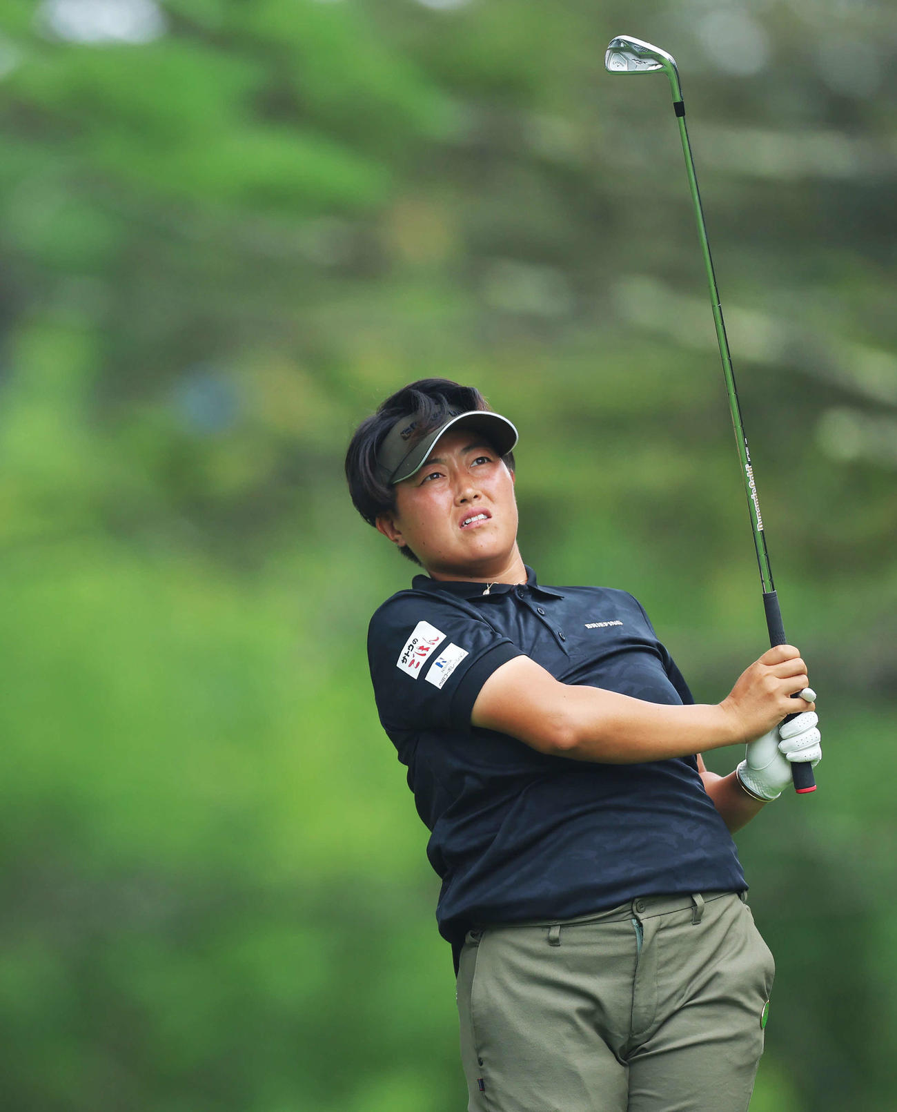 3番、ティーショットを放つ工藤（撮影・河田真司）