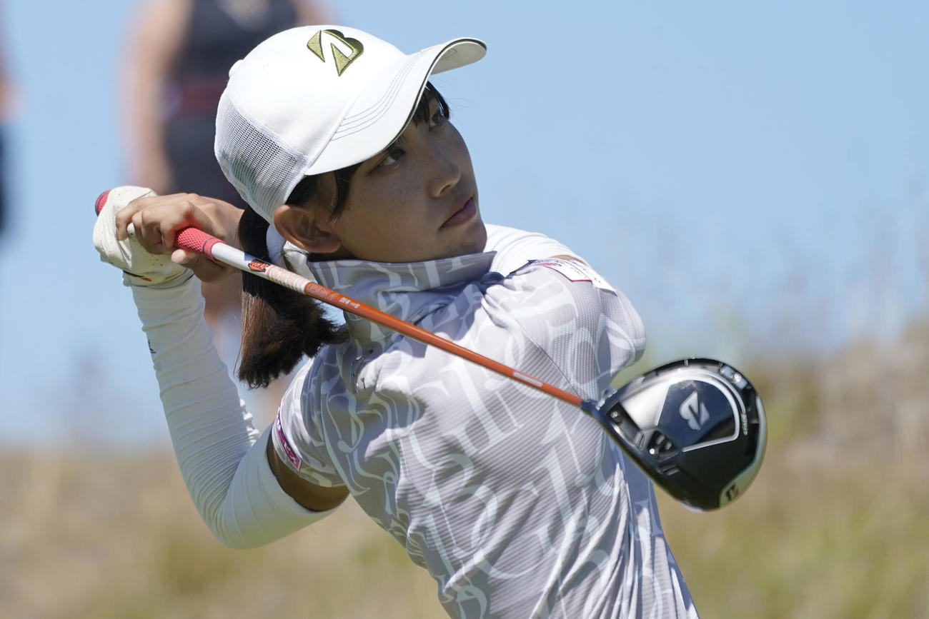 全米女子アマを制した馬場咲希（AP）