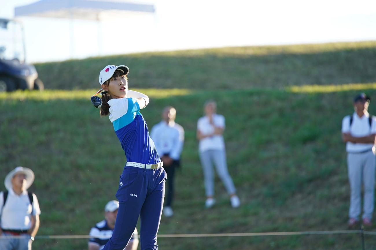 3オーバーで63位と出遅れた全米女子アマ優勝の馬場咲希（JGA提供）