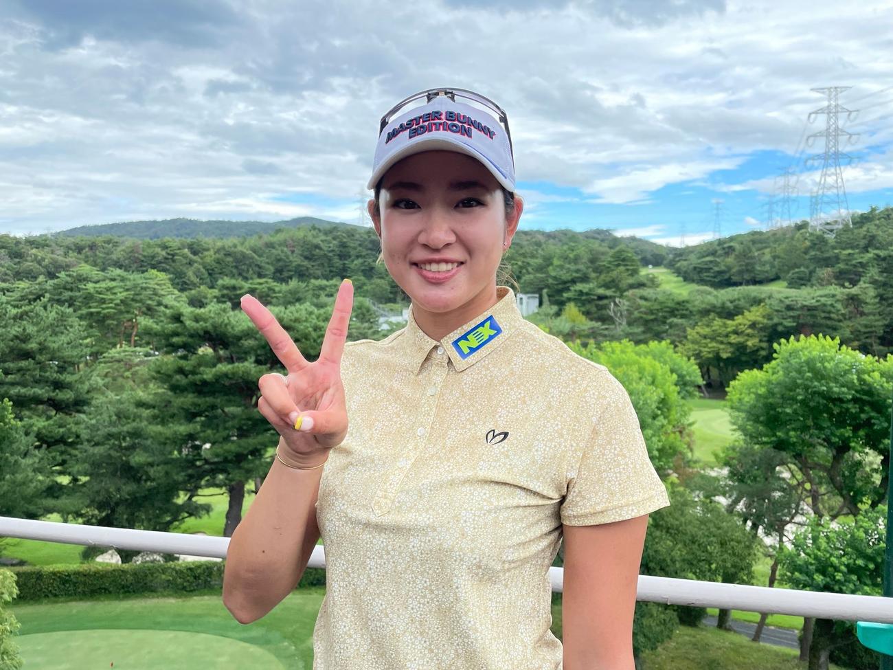 国内メジャー3冠目に挑む原英莉花（JLPGA提供）