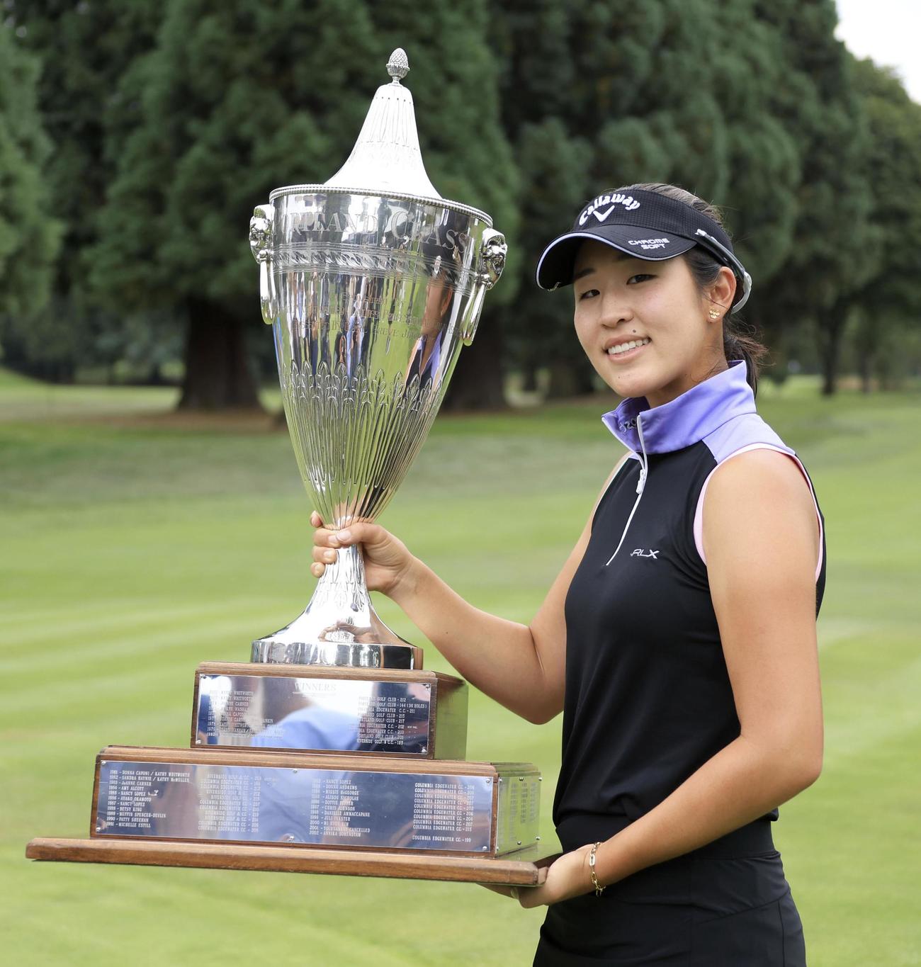 最終ラウンド、通算19アンダーで優勝したアンドレア・リー（共同）