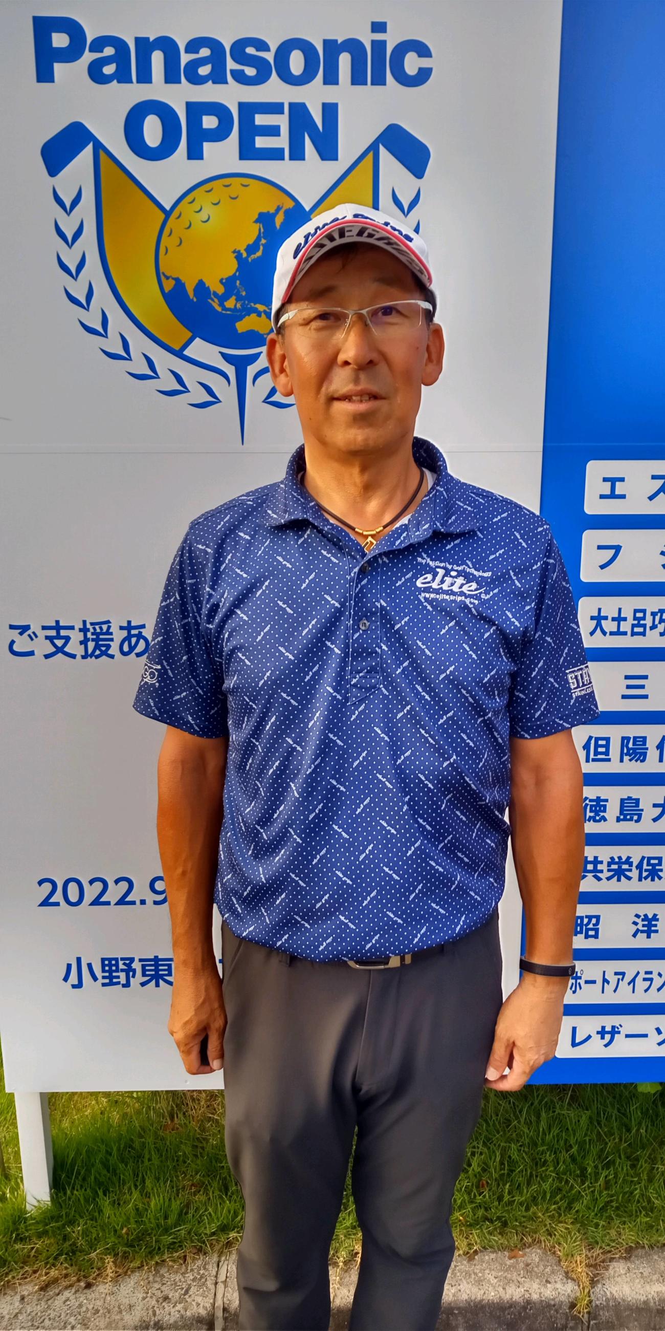 開催コース所属プロで4位発進の渡部光洋（撮影・加藤裕一）