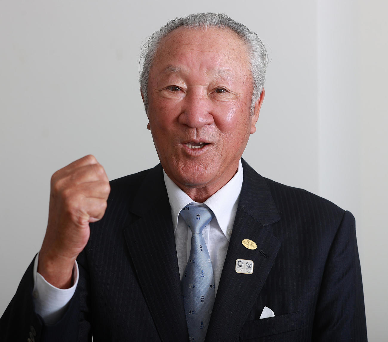 日本ゴルフツアー機構の青木功会長（2021年4月12日撮影）