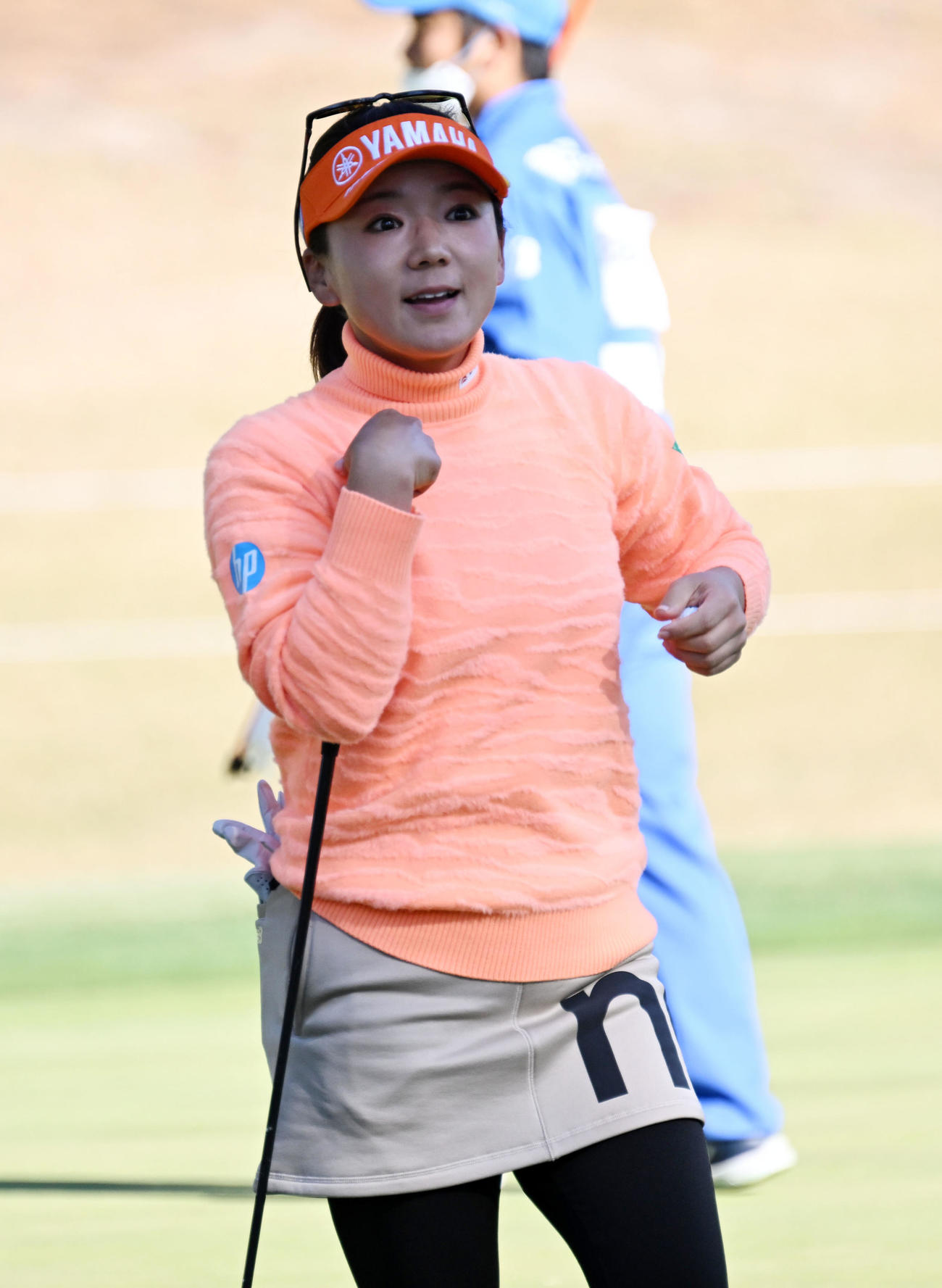 18番、通算イーブンパー、惜しくも予選落ちした有村（撮影・前岡正明）