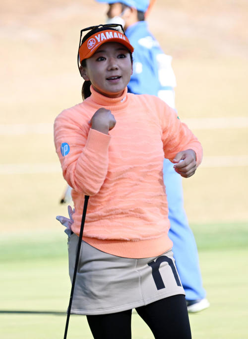 18番、通算イーブンパー、惜しくも予選落ちした有村（撮影・前岡正明）