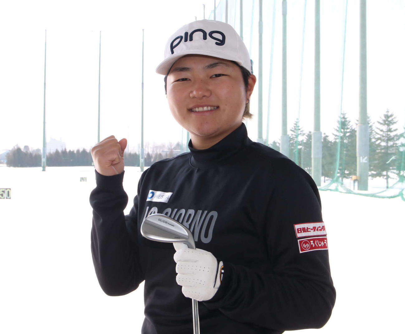 初のレギュラーツアー開幕戦へ向け気合が入る宮沢美咲（撮影・山崎純一）
