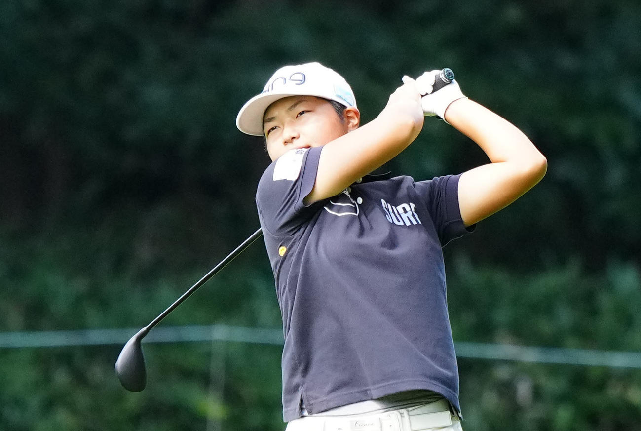 昨年8月、ニトリ・レディースに出場する宮沢美咲