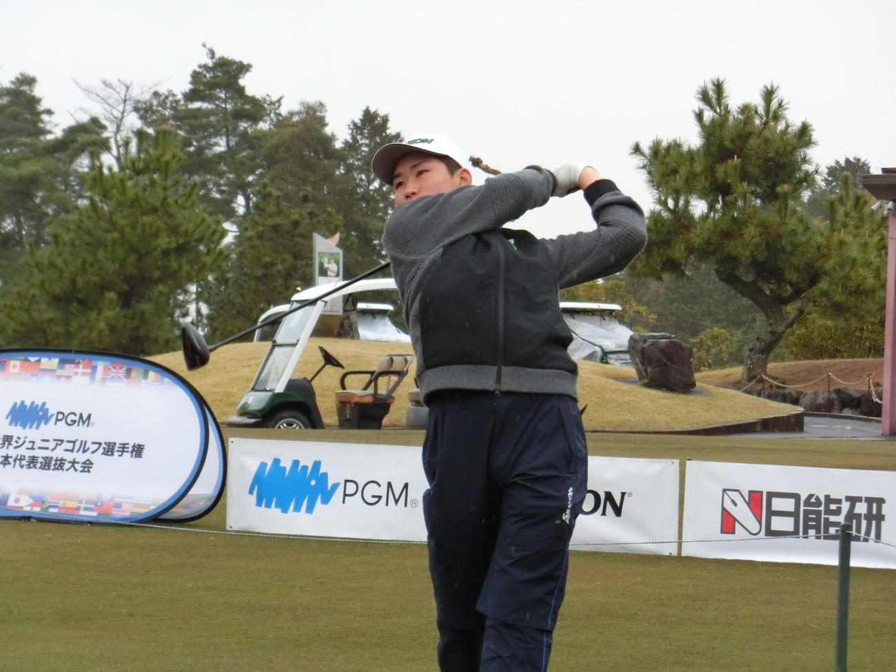 15－18男子首位に並ぶ赤松成眞（C）IJGA