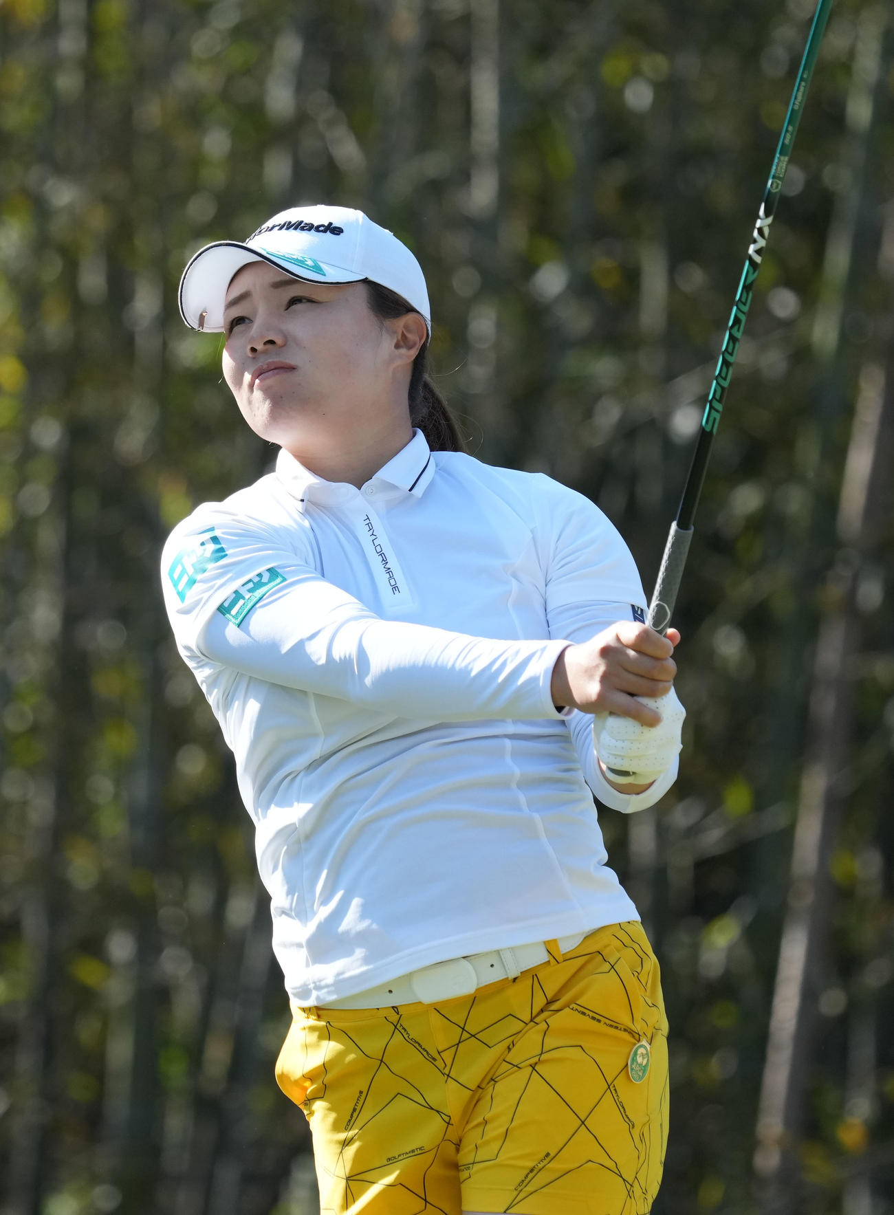 3番、ティーショットを放つ永峰（撮影・狩俣裕三）